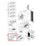 DA97-10884E Samsung Fridge Freezer Cabinet Shelf Lower Crisper Pan 3972996