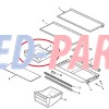 61004690 Maytag Fridge Freezer Cabinet Shelf Utility Pan 77348
