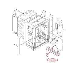 W10181581 Whirlpool Dishwasher Dish Rack Track 1455842