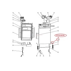 5304482486 Electrolux Dishwasher Door Spring Bolt 1865694