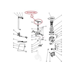 5304512884 Kenmore Dishwasher Lower Wash Arm 4584819