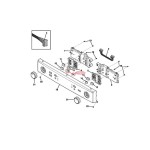 5304515797 Frigidaire Dryer Control Panel Button Cancel 4839590