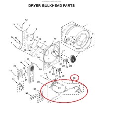 W11090772 Whirlpool Dryer Wiring Harness Assembly 4842311
