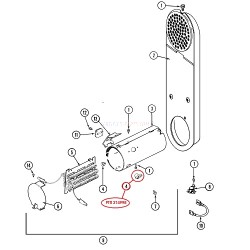 314998 Maytag Dryer Heating Element Terminal Insulator 492754