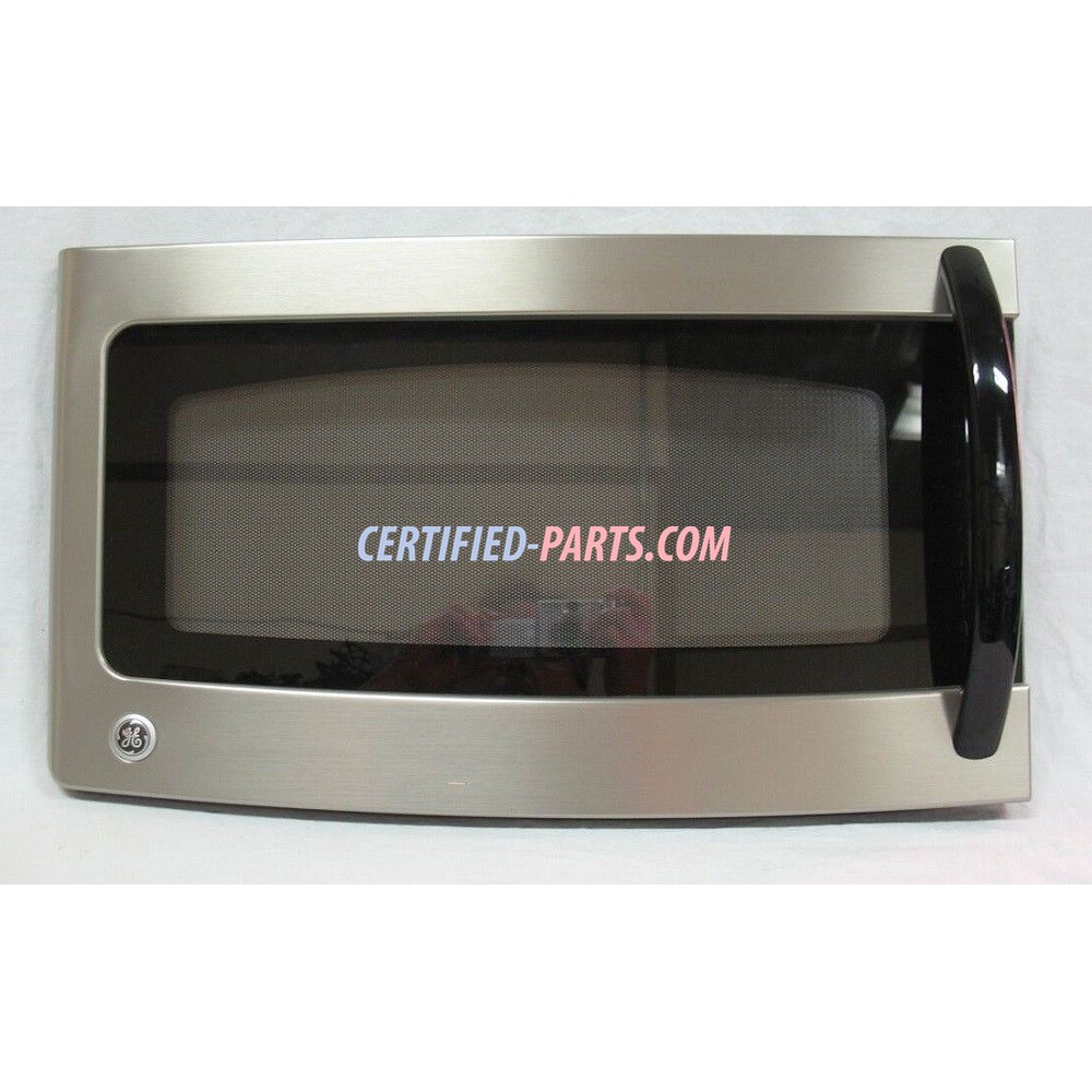 MICROWAVE DOOR ASSEMBLY STAINLESS BLACK WB56X10706 GE 40 OFF