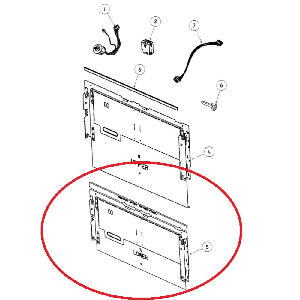 529128 Fisher-Paykel Dishwasher Door Drawer Lower Plate Bracket 529128P
