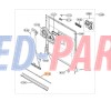 MDQ64476402 LG Dishwasher Door Panel Lower Gasket Holder Frame 4511785