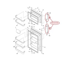 5304492393 Frigidaire Fridge Freezer Door Handle Set 2979582