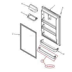 63001609 Amana Fridge Freezer Cabinet Shelf 3019025500