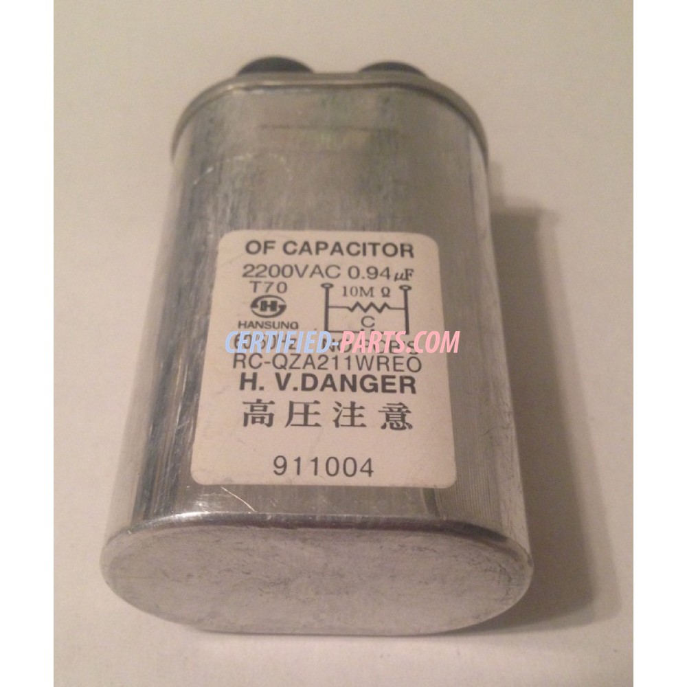 5303319549 Frigidaire Microwave High Voltage HV Capacitor 0.94uF RC-QZA211WRE0 5303319549 Frigidaire Microwave High Voltage HV Capacitor 0.94uF RC-QZA211WRE0