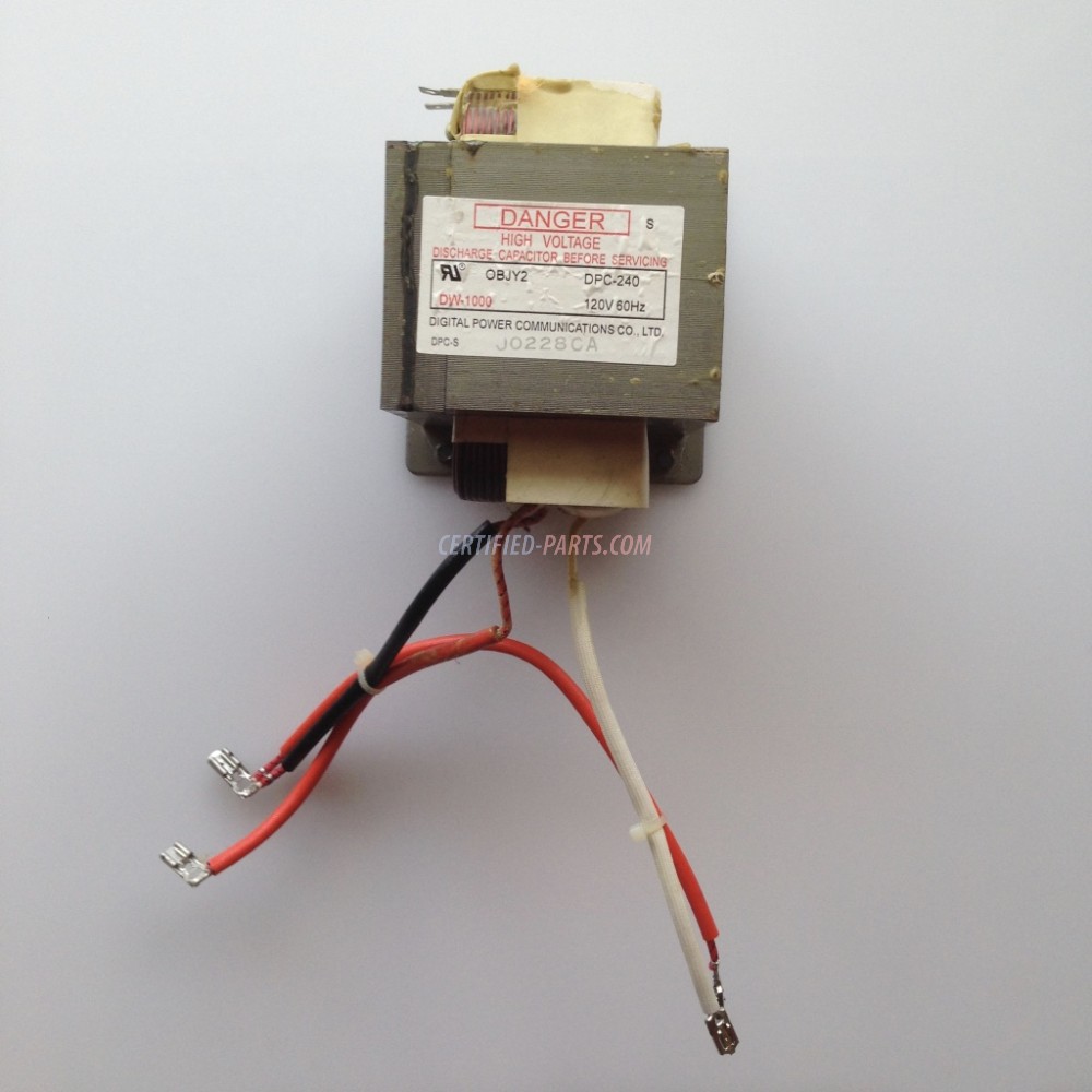 W10165829 Whirlpool Microwave Transformer High Voltage DW-1000 W10165829 Whirlpool Microwave Transformer High Voltage DW-1000