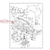 MHNG-A318WRT0 Sharp Microwave Door Hinge Upper MHNGA318WRT0