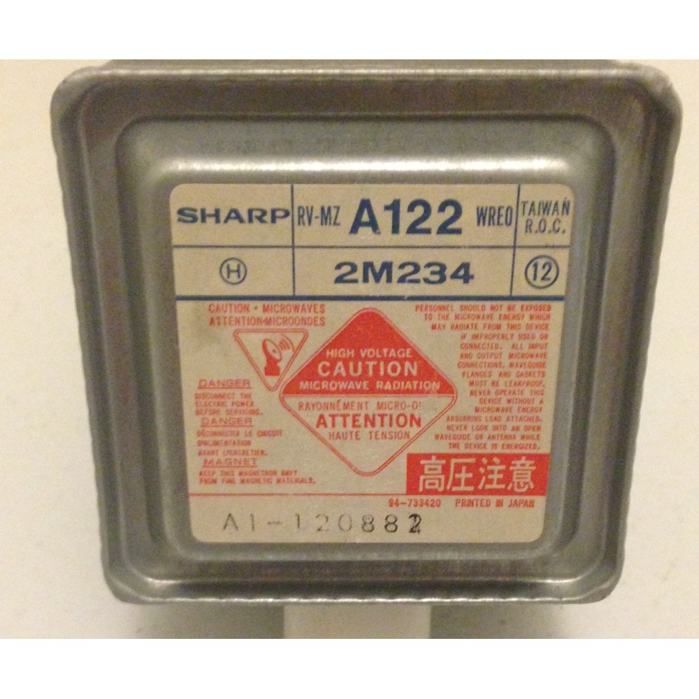 RV-MZA122WRE0 Sharp Microwave Magnetron 4.1KV 2M234