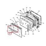 WB15K5127 GE Oven Range Door Handle 245393