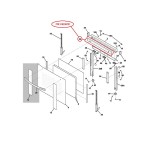 318238701 Electroux Oven Range Door Deflector Bar 318238701