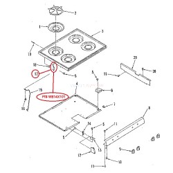 WB14X101 Kenmore Oven Range Cooktop Hinge Right 320921