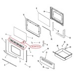 3608F115-78 Crosley Oven Range Door Trim Vent 74010237
