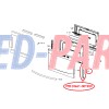 DG61-00190C Samsung Oven Range Door Inner Glass Bracket DG6100190C
