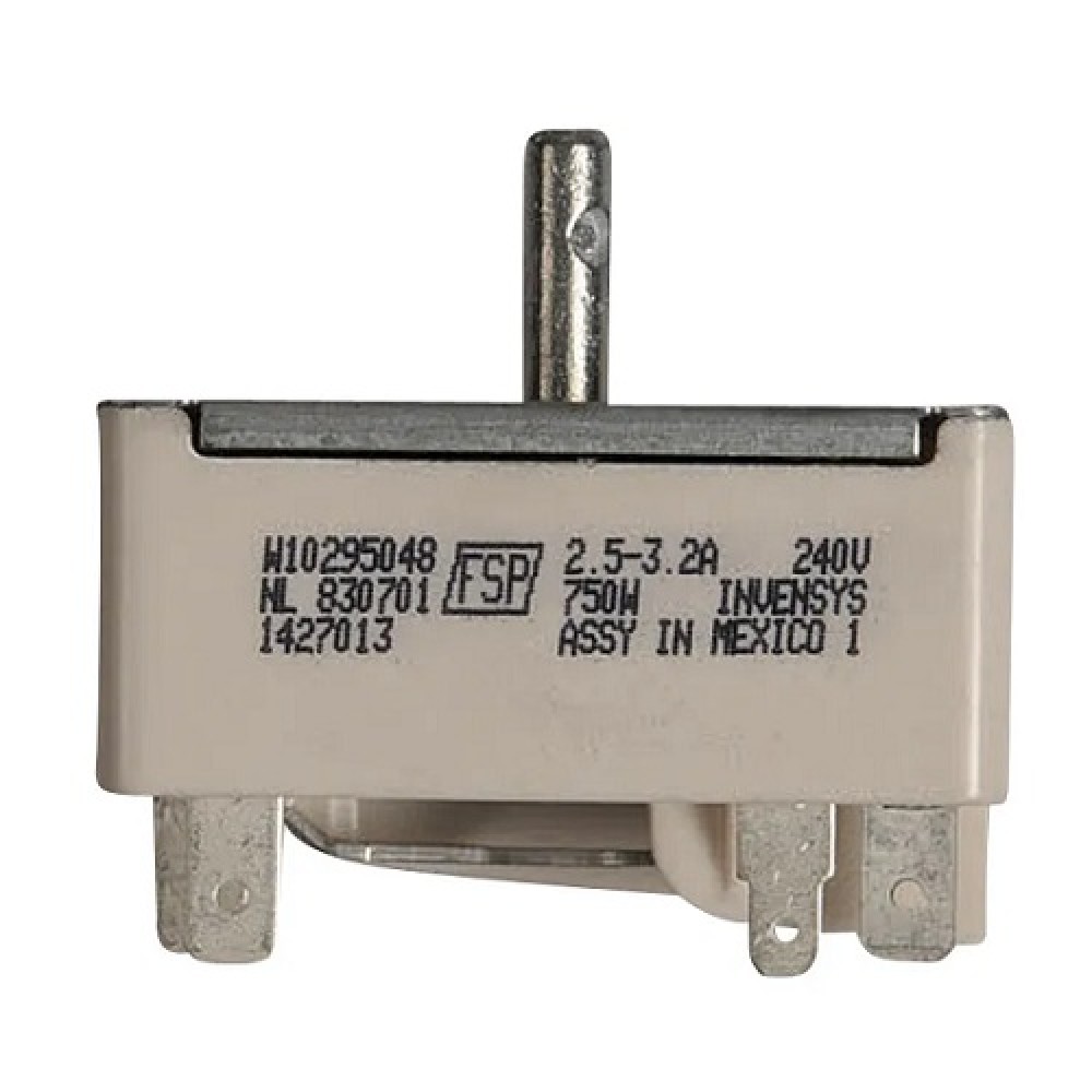 WPW10295048 Whirlpool Oven Range Control Switch Infinite Top Burner W10295048