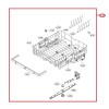 AHB73249204 LG Dishwasher Dish Rack Upper Full Assembly 4502891