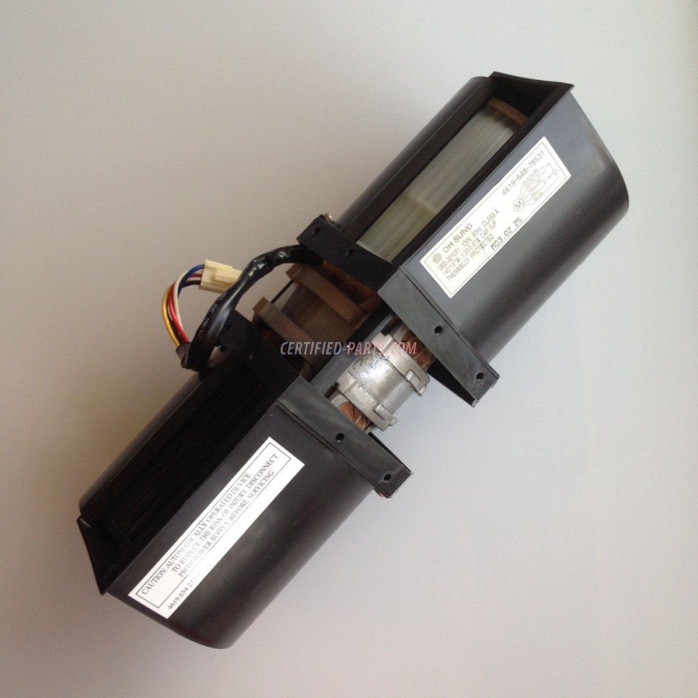W10117942 Whirlpool Microwave Vent Blower Motor Exahust Fan Assembly OBB2016X1 W10117942 Whirlpool Microwave Vent Blower Motor Exahust Fan Assembly OBB2016X1